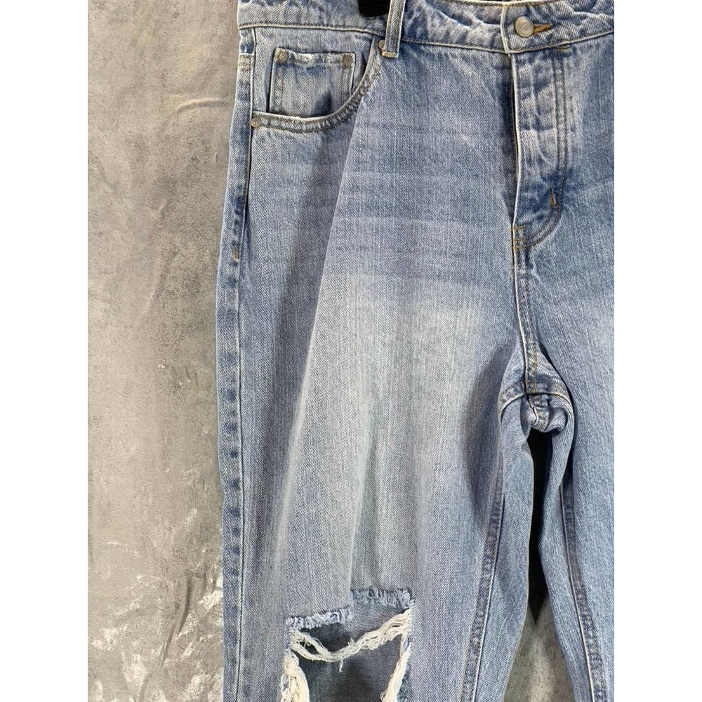 And Now This Women's Pryer Distressed Raw-Hem Denim Jeans SZ 31 - Picture 3 of 12
